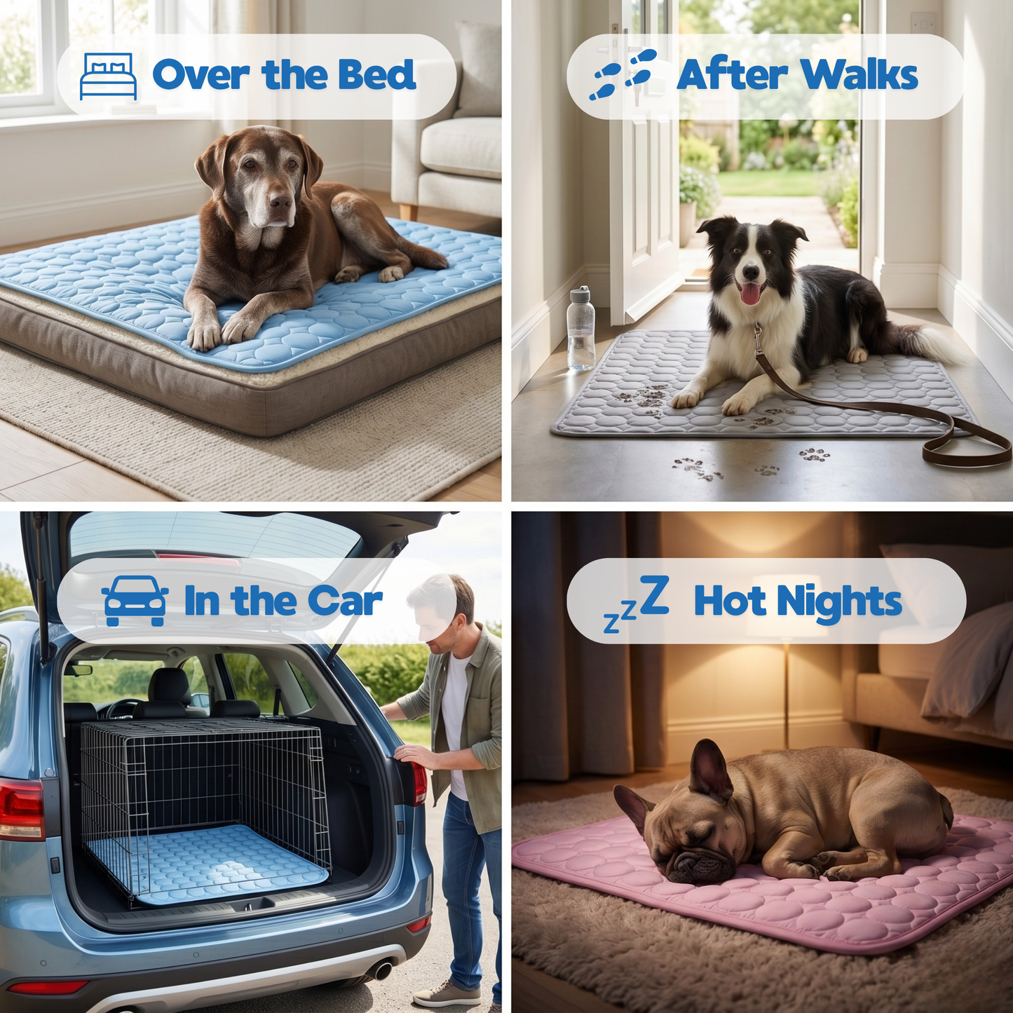Your Dog Cools Through Their Belly - So That's Where This Mat Goes